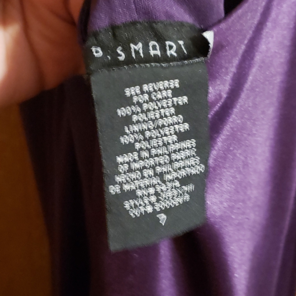 Long satin dress purple size 7 - Picture 7 of 8